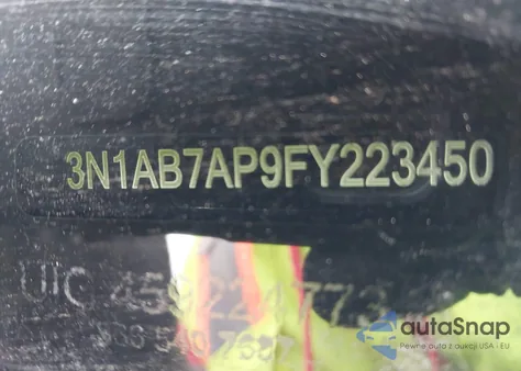 2015 Nissan Sentra Sr z USA, uszkodzony, nr VIN 3N1AB7AP9FY223450